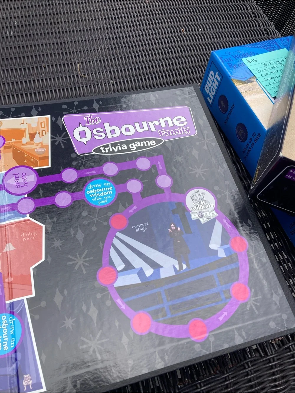 The Osbourne Family Trivia board game